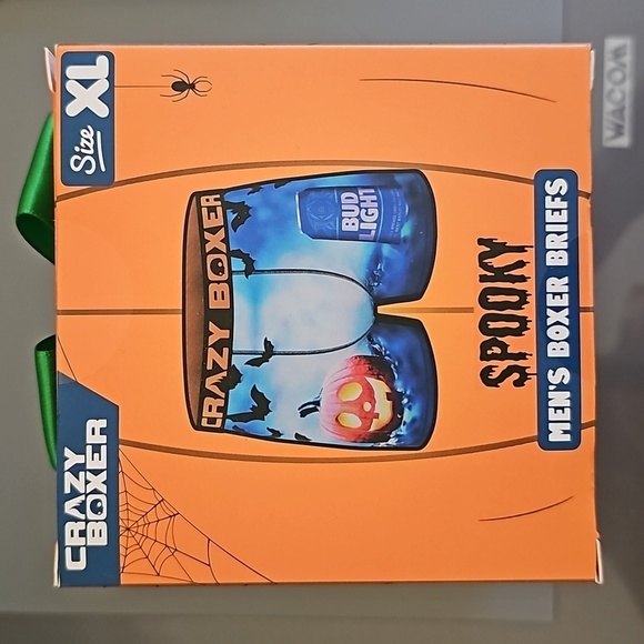 Halloween CRAZY Boxer Briefs Men's Bud Light  Boxers Creepy Size XL - Picture 4 of 5